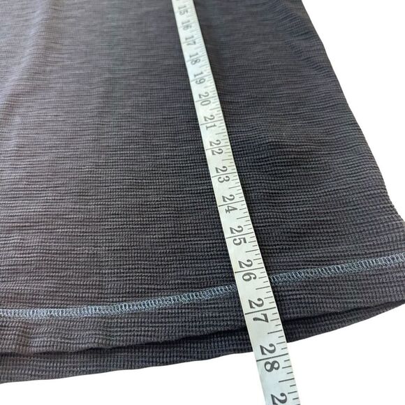 Carbon2Cobalt Grey Thermal Waffle Knit Quarter Zip Pullover, M - Picture 6 of 8